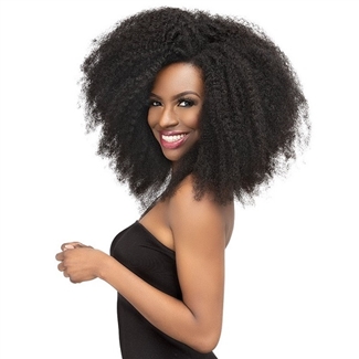 Janet Collection Natural Me 100% Virgin Human Hair Clip Ins - 4C KINKY 14" 8PCS