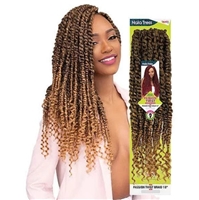 Glamourtress, wigs, weaves, braids, half wigs, full cap, hair, lace front, hair extension, nicki minaj style, Brazilian hair, crochet, hairdo, wig tape, remy hair, Janet Collection Nala Tress Crochet Braid Passion Twist Braid 18"