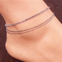 Crystal Rhinestone Chain Anklet