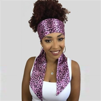 Glamourtress, wigs, weaves, braids, half wigs, full cap, hair, lace front, hair extension, nicki minaj style, Brazilian hair, crochet, hairdo, wig tape, remy hair, Lace Front Wigs, Remy Hair, Human Hair,Monique Trendy Edgy Scarf - Animal Print