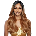 Glamourtress, wigs, weaves, braids, half wigs, full cap, hair, lace front, hair extension, nicki minaj style, Brazilian hair, crochet, hairdo, wig tape, remy hair, Mane Concept Human Hair Blend Brown Sugar Invisible Whole Lace Front Wig - BSI409 AMALFI