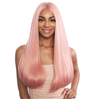 Glamourtress, wigs, weaves, braids, half wigs, full cap, hair, lace front, hair extension, nicki minaj style, Brazilian hair, crochet, hairdo, wig tape, remy hair, Mane Concept Human Hair Blend Brown Sugar Invisible Whole Lace Wig - BSI410 MILAN