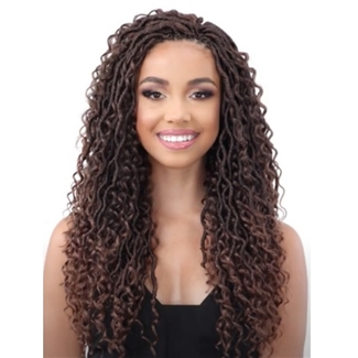 Glamourtress, wigs, weaves, braids, half wigs, full cap, hair, lace front, hair extension, nicki minaj style, Brazilian hair, crochet, hairdo, wig tape, remy hair, Lace Front Wigs, Remy Hair, Human Hair, Model Model Crochet Braids Glance 2X RIVER LOC 18