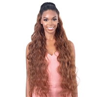 Glamourtress, wigs, weaves, braids, half wigs, full cap, hair, lace front, hair extension, nicki minaj style, Brazilian hair, crochet, hairdo, wig tape, remy hair, Lace Front Wigs, Remy Hair, ModelModel Gardenia Beachy Wave Ponytail 36"