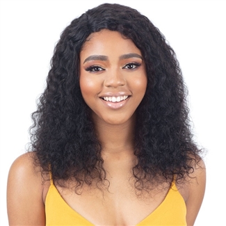 Glamourtress, wigs, weaves, braids, half wigs, full cap, hair, lace front, hair extension, nicki minaj style, Brazilian hair, crochet, hairdo, wig tape, Model Model Nude Fresh Human Hair Wet N Wavy HD Lace Wig - DEEP WAVE 20