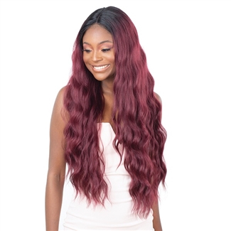 Glamourtress, wigs, weaves, braids, half wigs, full cap, hair, lace front, hair extension, nicki minaj style, Brazilian hair, crochet, hairdo, wig tape, remy hair, Lace Front Wigs, Remy Hair, Model Model Premium Synthetic Mint Lace Front Wig - ML 02