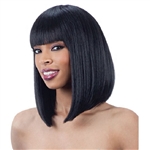 Glamourtress, wigs, weaves, braids, half wigs, full cap, hair, lace front, hair extension, nicki minaj style, Brazilian hair, crochet, hairdo, wig tape, remy hair, Lace Front Wigs, Remy Hair, Human Hair, Model Model Synthetic Cozy Cap Wig 001