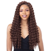 Glamourtress, wigs, weaves, braids, half wigs, full cap, hair, lace front, hair extension, nicki minaj style, Brazilian hair, crochet, hairdo, wig tape, remy hair, Lace Front Wigs, Remy Hair, Human Hair, Model Model Synthetic Glance Braid - 3X SEA WAVE 20