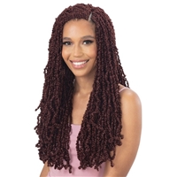 Glamourtress, wigs, weaves, braids, half wigs, full cap, hair, lace front, hair extension, nicki minaj style, Brazilian hair, crochet, hairdo, wig tape, remy hair, Lace Front Wigs, Remy Hair, Human Hair, Model Model Synthetic Glance Braid - 3X VIRTUE TWIS