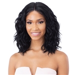 Glamourtress, wigs, weaves, braids, half wigs, full cap, hair, lace front, hair extension, nicki minaj style, Brazilian hair, crochet, hairdo, wig tape, remy hair, Lace Front Wigs, Remy Hair, Model Model Synthetic Hair Klio Lace Front Wig - KLW 060