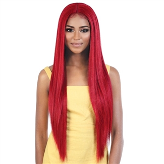 Glamourtress, wigs, weaves, braids, half wigs, full cap, hair, lace front, hair extension, nicki minaj style, Brazilian hair, crochet, hairdo, wig tape, remy hair, Lace Front Wigs, Motown Tress Synthetic Hair HD Spin Part Invisible Lace Wig - LDP-RUBY32