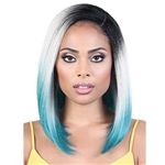 Glamourtress, wigs, weaves, braids, half wigs, full cap, hair, lace front, hair extension, nicki minaj style, Brazilian hair, crochet, hairdo, wig tape, remy hair, Lace Front Wigs, Motown Tress Synthetic Hair Curve Part Let's Lace Wig - LDP CURVE2