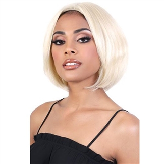 Glamourtress, wigs, weaves, braids, half wigs, full cap, hair, lace front, hair extension, nicki minaj style, Brazilian hair, crochet, hairdo, wig tape, remy hair, Lace Front Wigs, Motown Tress Natural & Blonde 100% Remy Human Hair Deep Part Lace Wig - HN