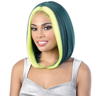 Glamourtress, wigs, weaves, braids, half wigs, full cap, hair, lace front, hair extension, nicki minaj style, Brazilian hair, crochet, hairdo, wig tape, remy hair, Lace Front Wigs, Motown Tress Synthetic Zig Zag Part Let's Lace Wig - LZ JENNA