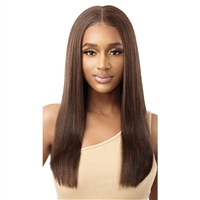 Glamourtress, wigs, weaves, braids, half wigs, full cap, hair, lace front, hair extension, nicki minaj style, Brazilian hair, crochet, hairdo, wig tape, remy hair, Lace Front Wigs, Outre 100% Human Hair Blend HD 360 Frontal 13X6 Lace Front Wig - MARISA