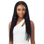Glamourtress, wigs, weaves, braids, half wigs, full cap, hair, lace front, hair extension, nicki minaj style, Brazilian hair, crochet, hairdo, wig tape, remy hair, Lace Front Wigs, Outre Pre-Braided Synthetic 13X4 HD Lace Wig - FULANI MICRO CORNROW BRAIDS