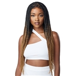 Glamourtress, wigs, weaves, braids, half wigs, full cap, hair, lace front, hair extension, nicki minaj style, Brazilian hair, crochet, hairdo, wig tape, remy hair, Outre Pre-Braided Synthetic 13X4 HD Lace Wig - KNOTLESS TRIANGLE PART BRAIDS