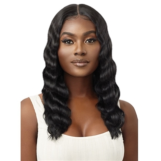 Glamourtress, wigs, weaves, braids, half wigs, full cap, hair, lace front, hair extension, nicki minaj style, Brazilian hair, crochet, hairdo, wig tape, remy hair, Lace Front Wigs, Outre Synthetic Sleeklay Part HD Lace Front Wig - APOLIA