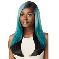 Glamourtress, wigs, weaves, braids, half wigs, full cap, hair, lace front, hair extension, nicki minaj style, Brazilian hair, crochet, hairdo, wig tape, remy hair, Lace Front Wigs, Outre Color Bomb Synthetic HD Lace Front Wig - CELINA