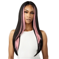 Glamourtress, wigs, weaves, braids, half wigs, full cap, hair, lace front, hair extension, nicki minaj style, Brazilian hair, crochet, hairdo, wig tape, remy hair, Lace Front Wigs, Outre Color Bomb Synthetic HD Lace Front Wig - CHANDICE