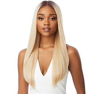 Glamourtress, wigs, weaves, braids, half wigs, full cap, hair, lace front, hair extension, nicki minaj style, Brazilian hair, crochet, hairdo, wig tape, remy hair, Lace Front Wigs, Outre Synthetic Sleeklay Part HD Lace Front Wig - CHANELLE - CLEARANCE