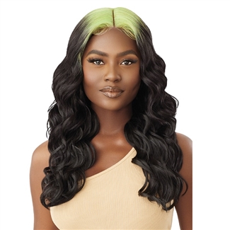 Glamourtress, wigs, weaves, braids, half wigs, full cap, hair, lace front, hair extension, nicki minaj style, Brazilian hair, crochet, hairdo, wig tape, remy hair, Lace Front Wigs, Outre Color Bomb Synthetic HD Lace Front Wig - CRISMINA