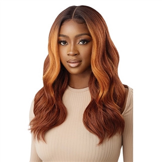 Glamourtress, wigs, weaves, braids, half wigs, full cap, hair, lace front, hair extension, nicki minaj style, Brazilian hair, crochet, hairdo, wig tape, remy hair, Lace Front Wigs, Outre SleekLay Part Synthetic HD Lace Front Wig - GENEVIVE