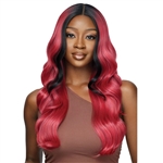 Glamourtress, wigs, weaves, braids, half wigs, full cap, hair, lace front, hair extension, nicki minaj style, Brazilian hair, crochet, hairdo, wig tape, remy hair, Lace Front Wigs, Outre Color Bomb Synthetic HD Lace Front Wig - HONOR