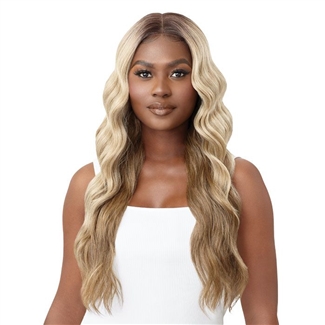 Glamourtress, wigs, weaves, braids, half wigs, full cap, hair, lace front, hair extension, nicki minaj style, Brazilian hair, crochet, hairdo, wig tape, remy hair, Lace Front Wigs, Outre Synthetic Sleeklay Part HD Lace Front Wig - JOANNA