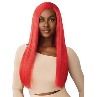 Glamourtress, wigs, weaves, braids, half wigs, full cap, hair, lace front, hair extension, nicki minaj style, Brazilian hair, crochet, hairdo, wig tape, remy hair, Lace Front Wigs, Outre Color Bomb Synthetic HD Lace Front Wig - KAYCEE