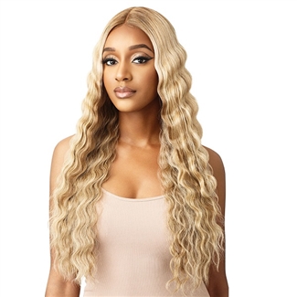 Glamourtress, wigs, weaves, braids, half wigs, full cap, hair, lace front, hair extension, nicki minaj style, Brazilian hair, crochet, hairdo, wig tape, remy hair, Lace Front Wigs, Outre Color Bomb Synthetic HD Lace Front Wig - KEEVAH