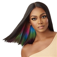 Glamourtress, wigs, weaves, braids, half wigs, full cap, hair, lace front, hair extension, nicki minaj style, Brazilian hair, crochet, hairdo, wig tape, remy hair, Lace Front Wigs, Outre Color Bomb Synthetic HD Lace Front Wig - KIMIA