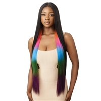 Glamourtress, wigs, weaves, braids, half wigs, full cap, hair, lace front, hair extension, nicki minaj style, Brazilian hair, crochet, hairdo, wig tape, remy hair, Lace Front Wigs, Outre Color Bomb Synthetic HD Lace Front Wig - KIMISHA