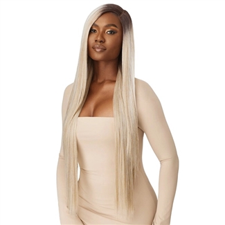 Glamourtress, wigs, weaves, braids, half wigs, full cap, hair, lace front, hair extension, nicki minaj style, Brazilian hair, crochet, hairdo, wig tape, remy hair, Lace Front Wigs, Outre Synthetic Sleeklay Part Glueless HD Lace Front Wig - KORAI
