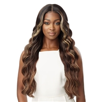 Glamourtress, wigs, weaves, braids, half wigs, full cap, hair, lace front, hair extension, nicki minaj style, Brazilian hair, crochet, hairdo, wig tape, remy hair, Lace Front Wigs, Outre Synthetic Sleeklay Part HD Lace Front Wig - LARISSA