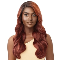 Glamourtress, wigs, weaves, braids, half wigs, full cap, hair, lace front, hair extension, nicki minaj style, Brazilian hair, crochet, hairdo, wig tape, remy hair, Lace Front Wigs, Outre Color Bomb Synthetic HD Lace Front Wig - LEVANA