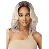 Glamourtress, wigs, weaves, braids, half wigs, full cap, hair, lace front, hair extension, nicki minaj style, Brazilian hair, crochet, hairdo, wig tape, remy hair, Lace Front Wigs, Outre Color Bomb Synthetic HD Lace Front Wig - MARINA