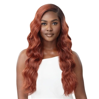 Glamourtress, wigs, weaves, braids, half wigs, full cap, hair, lace front, hair extension, nicki minaj style, Brazilian hair, crochet, hairdo, wig tape, remy hair, Lace Front Wigs, Outre Synthetic Sleeklay Part HD Lace Front Wig - OSIANNA