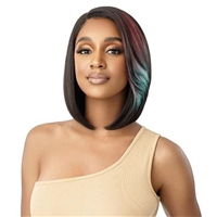 Glamourtress, wigs, weaves, braids, half wigs, full cap, hair, lace front, hair extension, nicki minaj style, Brazilian hair, crochet, hairdo, wig tape, remy hair, Lace Front Wigs,Outre Color Bomb Synthetic HD Lace Front Wig - SAVINA
