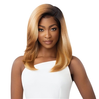 Glamourtress, wigs, weaves, braids, half wigs, full cap, hair, lace front, hair extension, nicki minaj style, Brazilian hair, crochet, hairdo, wig tape, remy hair, Lace Front Wigs, Outre SleekLay Part Synthetic HD Lace Front Wig - VERNISHA