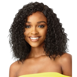 Glamourtress, wigs, weaves, braids, half wigs, full cap, hair, lace front, hair extension, nicki minaj style, Brazilian hair, remy hair, Lace Front Wigs, Outre The Daily Wig Synthetic Wet & Wavy Style Lace Part Wig - HOUSTON