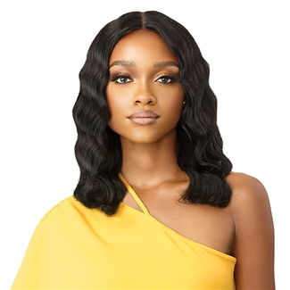 Glamourtress, wigs, weaves, braids, half wigs, full cap, hair, lace front, hair extension, nicki minaj style, Brazilian hair, remy hair, Lace Front Wigs, Outre The Daily Wig 100% Unprocessed Human Lace Part Wig - HH OCEAN BODY 16