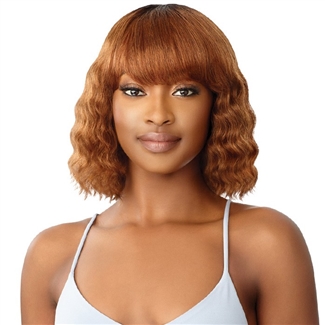 Glamourtress, wigs, weaves, braids, half wigs, full cap, hair, lace front, hair extension, nicki minaj style, Brazilian hair, crochet, hairdo, wig tape, remy hair, Lace Front Wigs, Remy Hair, Outre 100% Human Hair Premium Duby Wig - RAYNA