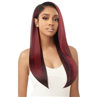 Glamourtress, wigs, weaves, braids, half wigs, full cap, hair, lace front, hair extension, nicki minaj style, Brazilian hair, crochet, hairdo, wig tape, remy hair, Lace Front Wigs, Outre Perfect Hairline 13X5 HD Lace Wig - DECLAN