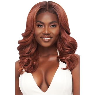 Glamourtress, wigs, weaves, braids, half wigs, full cap, hair, lace front, hair extension, nicki minaj style, Brazilian hair, crochet, hairdo, wig tape, remy hair, Lace Front Wigs, Outre Perfect Hairline 13X4 Faux Scalp HD Lace Wig - ELLA