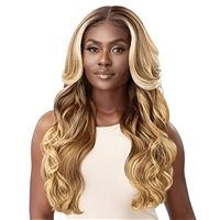 Glamourtress, wigs, weaves, braids, half wigs, full cap, hair, lace front, hair extension, nicki minaj style, Brazilian hair, crochet, hairdo, wig tape, remy hair, Lace Front Wigs, Outre Perfect Hairline Synthetic 13X6 HD Lace Wig - ETIENNE