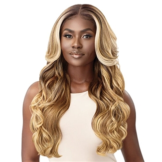 Glamourtress, wigs, weaves, braids, half wigs, full cap, hair, lace front, hair extension, nicki minaj style, Brazilian hair, crochet, hairdo, wig tape, remy hair, Lace Front Wigs, Outre Perfect Hairline Synthetic 13X6 HD Lace Wig - ETIENNE