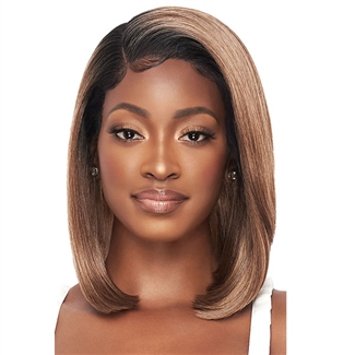 Glamourtress, wigs, weaves, braids, half wigs, full cap, hair, lace front, hair extension, nicki minaj style, Brazilian hair, crochet, hairdo, wig tape, remy hair, Lace Front Wigs, Outre Perfect Hairline 13X4 Faux Scalp HD Lace Wig - SKYE