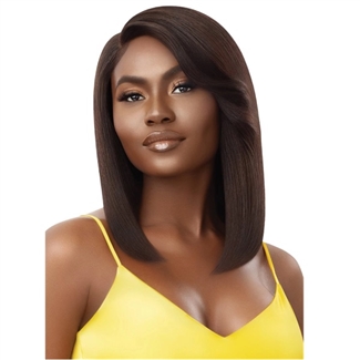 Glamourtress, wigs, weaves, braids, half wigs, full cap, hair, lace front, hair extension, nicki minaj style, Brazilian hair, wig tape, remy hair, Outre Mytresses Gold Label 100% Unprocessed Human Hair Lace Front Wig - HH AMITA