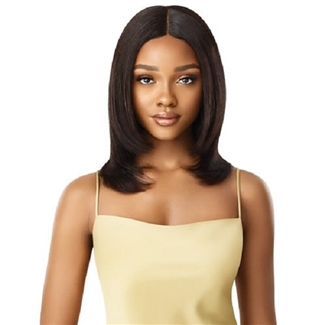 Glamourtress, wigs, weaves, braids, half wigs, full cap, hair, lace front, hair extension, nicki minaj style, Brazilian hair, wig tape, remy hair, Lace Front Wigs, Outre Mytresses Gold Label 100% Unprocessed Human Hair HD Lace Front Wig - AYANNA